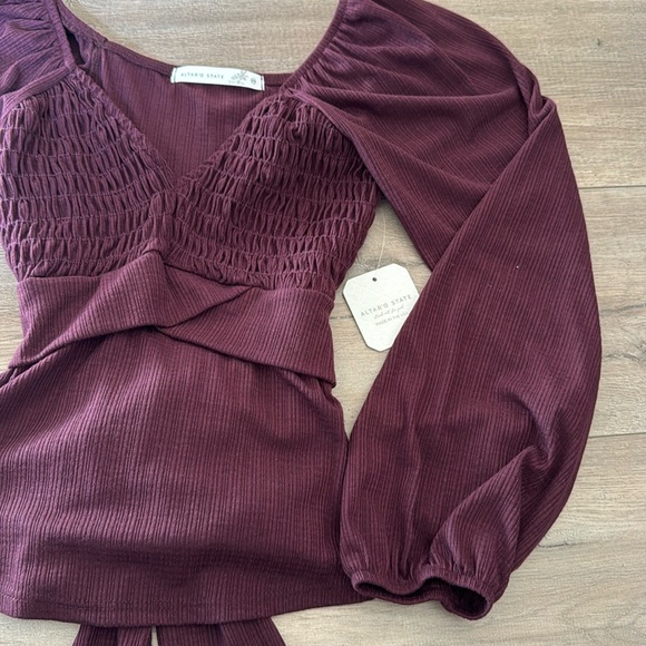 NWT Dark Plum Top - Picture 3 of 5